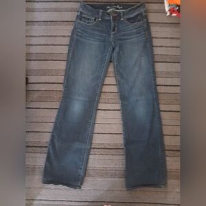 American Eagle Outfitters Dark Blue Boot Cut Jeans Size 10LONG